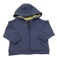 Tmavomodrá propínací mikina s kapucí John Lewis 