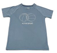 Modro-šedé sportovní tričko s míči Topolino