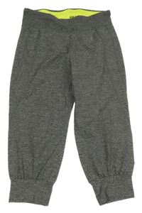 Sivé melírované športové capri legíny H&M