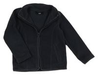 Tmavosivá fleecová prepínaci mikina s rolákom Next