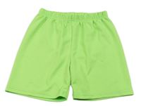Neónově zelené športové kraťasy