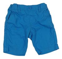 Modré plátenné kraťasy C&A