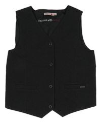 Černá společenská vesta Boboli