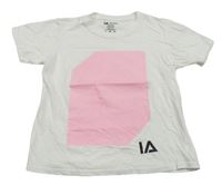 Biele tričko s potlačou zn. Illuminated Apparel