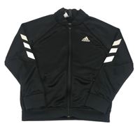 Černá propínací sportovní mikina Adidas