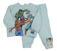 2Set - Světlemodrá mikina s Avengers + tepláky PRIMARK