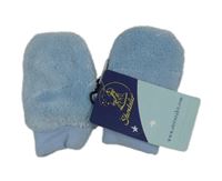 Nové - světlemodré plyšové zateplené rukavice Sterntaler