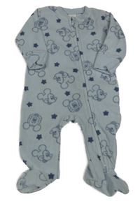 Svetlomodrý fleecový overal s Mickey a hviezdičkami Disney