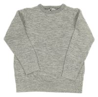 Bielo-sivý melírovaný sveter C&A