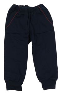 Tmavomodré teplákové tepláky