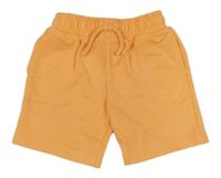 Neonově oranžové teplákové kraťasy se smajlíkem St. Bernard