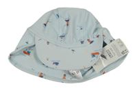 Nové - světlemodrá UV kšiltovka s majáky a lodičkami F&F