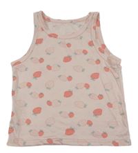 Svetloružový top s jahůdkami