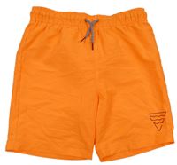 Nové - křiklavě oranžové plážové kraťasy se znakem F&F