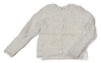 Smotanový chlpatý prepínaci sveter H&M