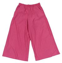 Ružové plisované culottes nohavice Tu
