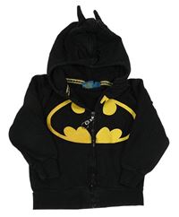 Čierna prepínaci mikina s netopýřem a kapucí - Batman Rebel