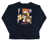 Tmavomodrá mikina s potiskem - Harry Potter Primark