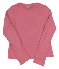 Lososové rebrované tričko F&F
