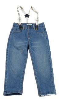 Modré rifle s trakami Primark