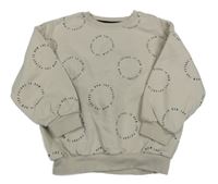 Béžová oversize mikina s nápismi George