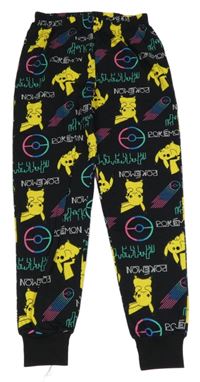 Čierne pyžamové nohavice s Pikachu Matalan