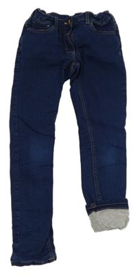 Tmavomodré podšité skinny rifle C&A