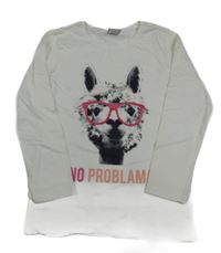 Smotanové tričko s lamou Y.F.K.