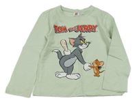 Zelenkavé triko s Tomem a Jerrym