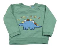 Zelená mikina s dinosaurom Jojo Maman Bébé
