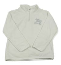 Smotanová fleecová mikina s korunou