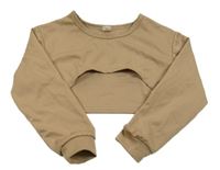 Hnedá crop mikina Shein