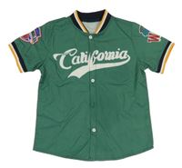 Zelená košile s nápisem Shein