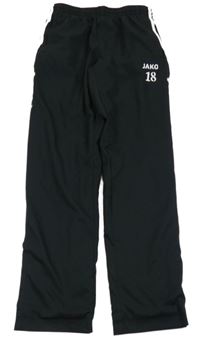 Čierne šušťákové podšité nohavice Jako