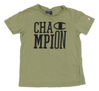 Khaki tričko s logem Champion