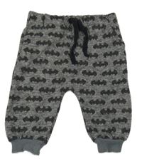 Tmavosivé melírované tepláky s logy Batmana Primark