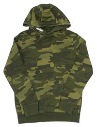 Khaki army mikina s kapucňou M&S