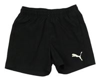 Čierne športové kraťasy s logom Puma
