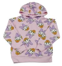 Světlerůžová mikina s Daisy a kapucí Primark