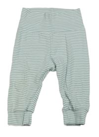 Bielo-modré pruhované rebrované ľahké tepláky H&M