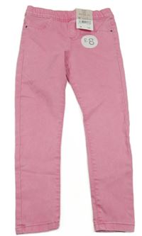 Nové - růžové džegíny F&F