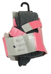 Nové - tmavomodré vzorované pančuchy Tu