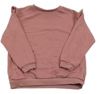 Staroružová mikina s volánikmi H&M