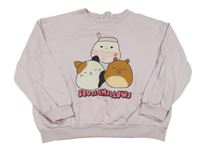 Svetloružová oversize mikina s obrázkom H&M