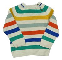 Smetanovo-farebný pruhovaný sveter TCM