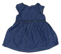 Modré rifľové ľahké šaty Next