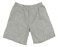 Sivé melírované bavlnené kraťasy H&M