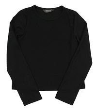 Čierne rebrované crop tričko Primark