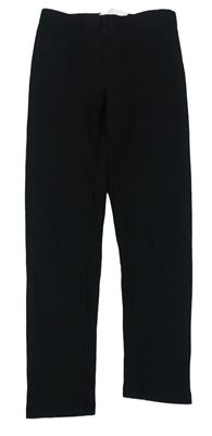 Černé žebrované legíny H&M