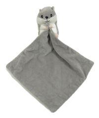 Šedý plyšový usínáček s křečkem